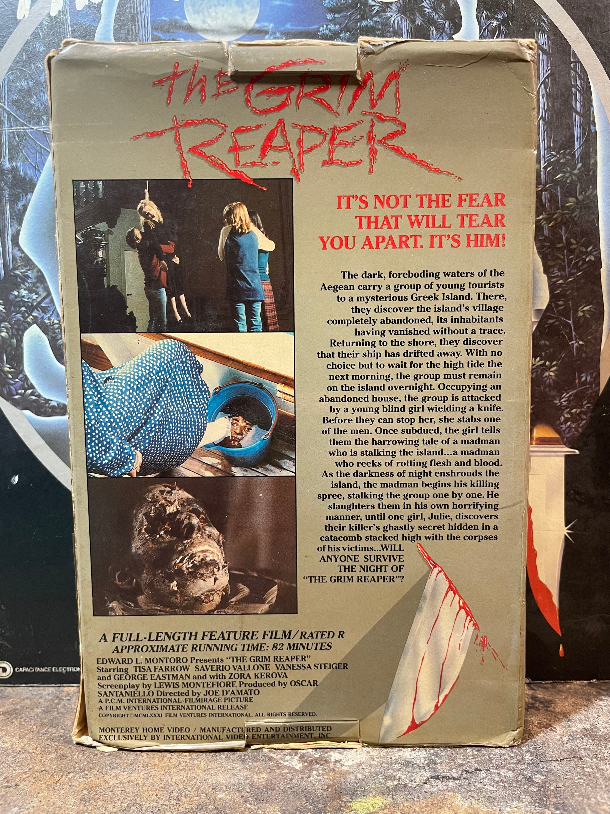 The Grim Reaper aka Anthrophagus Used VHS