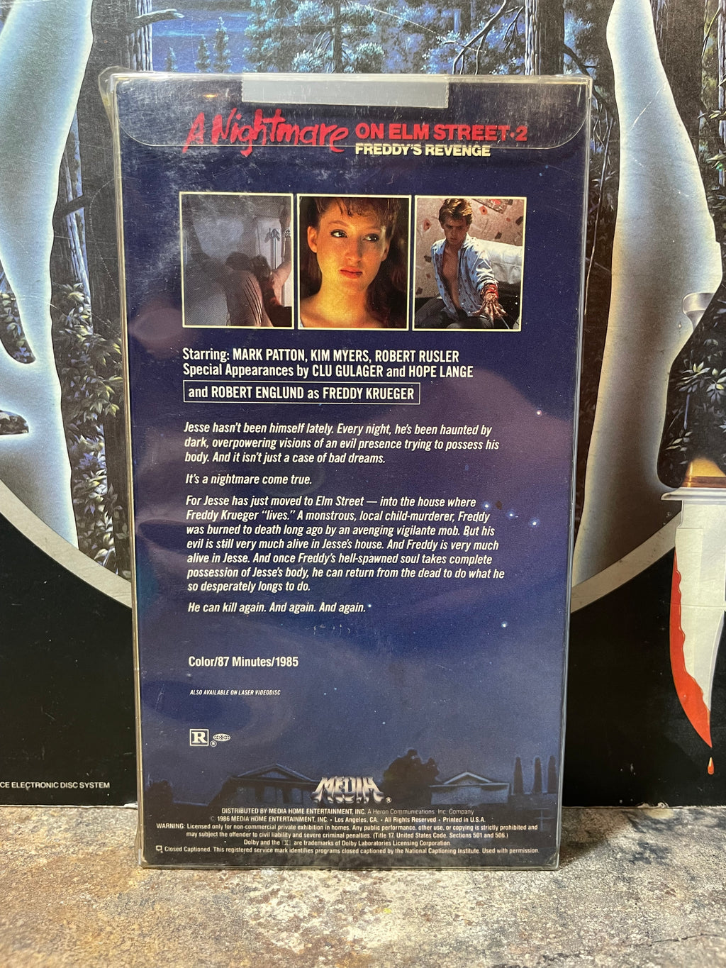A Nightmare On Elm Street Media Set Used VHS