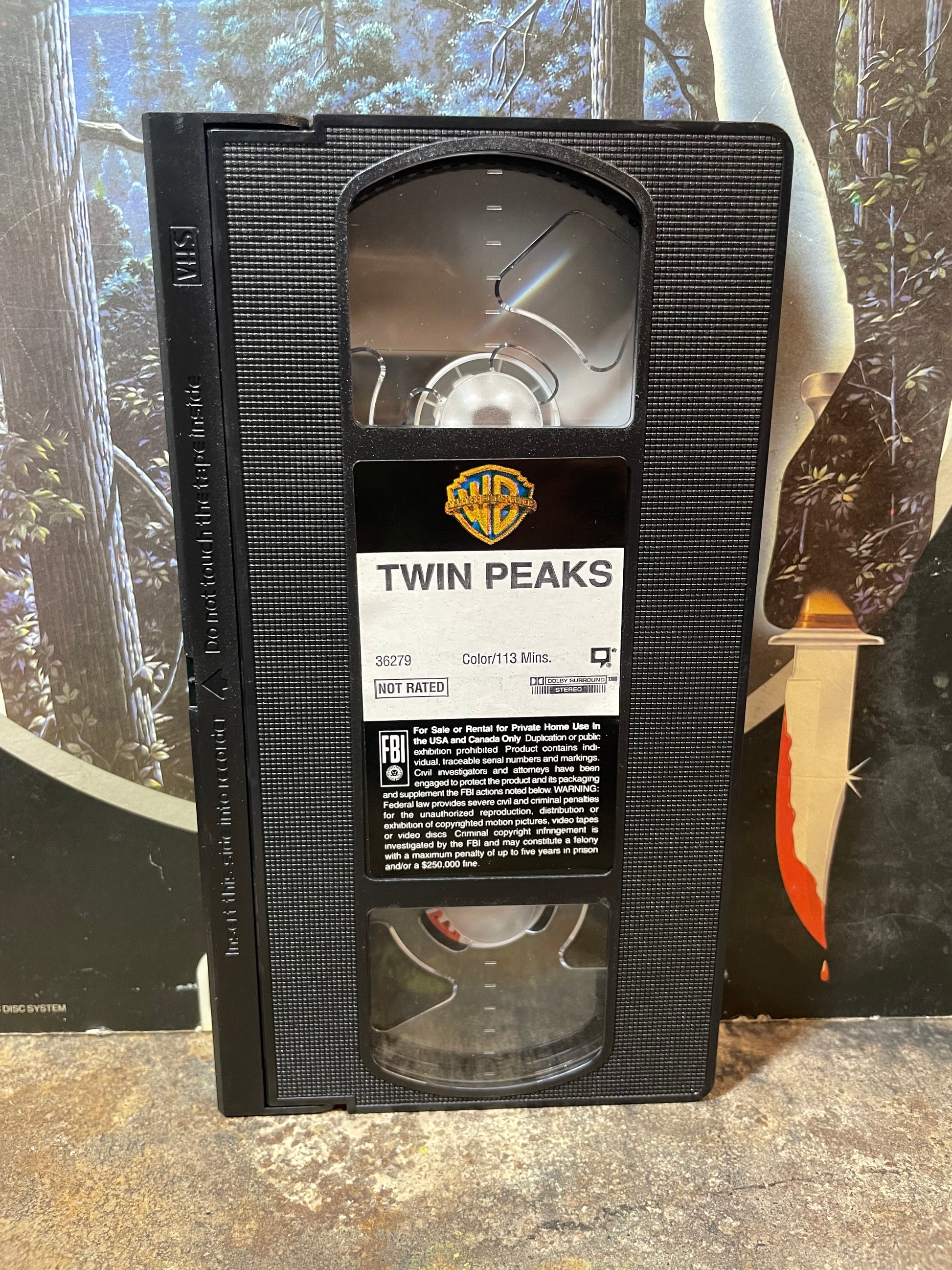 Twin Peaks Pilot Movie Used VHS