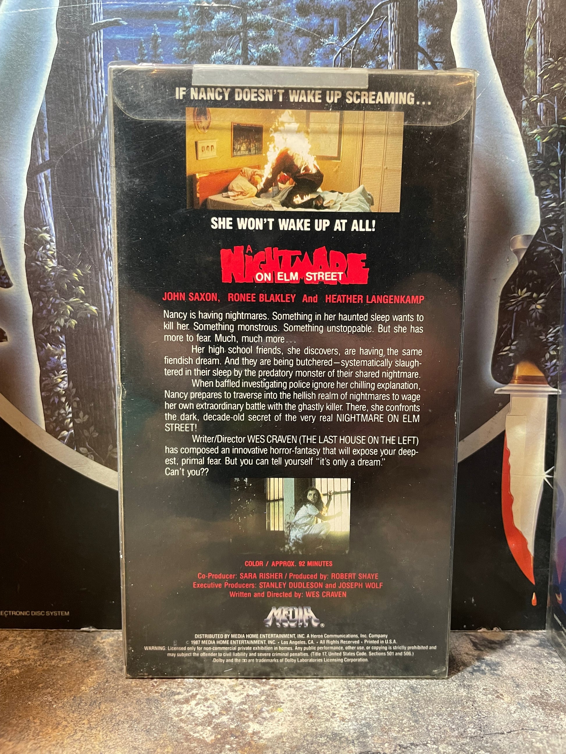 A Nightmare On Elm Street Media Set Used VHS
