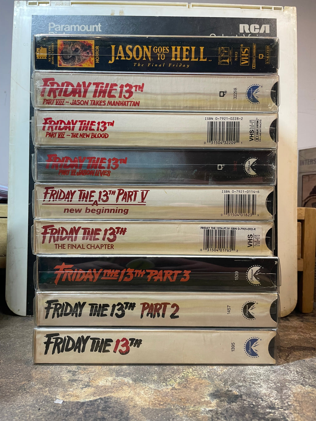 Friday The 13th 1-9 Set Used VHS