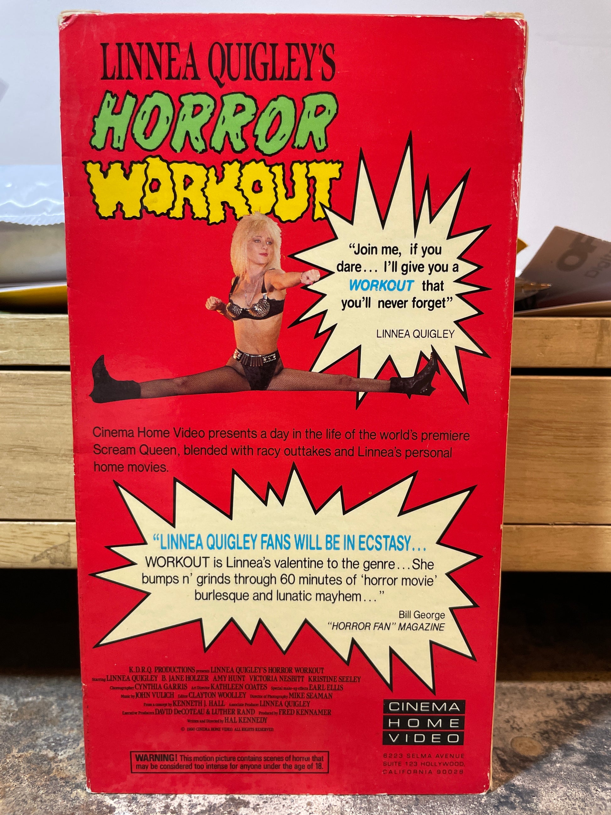 Linnea Quigley’s Horror Workout Promo Screener Used VHS