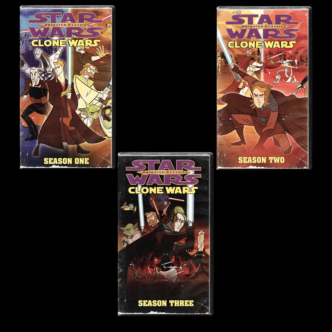 Genndy Tartakovsky's Clone Wars Full Series 3 VHS Artifact