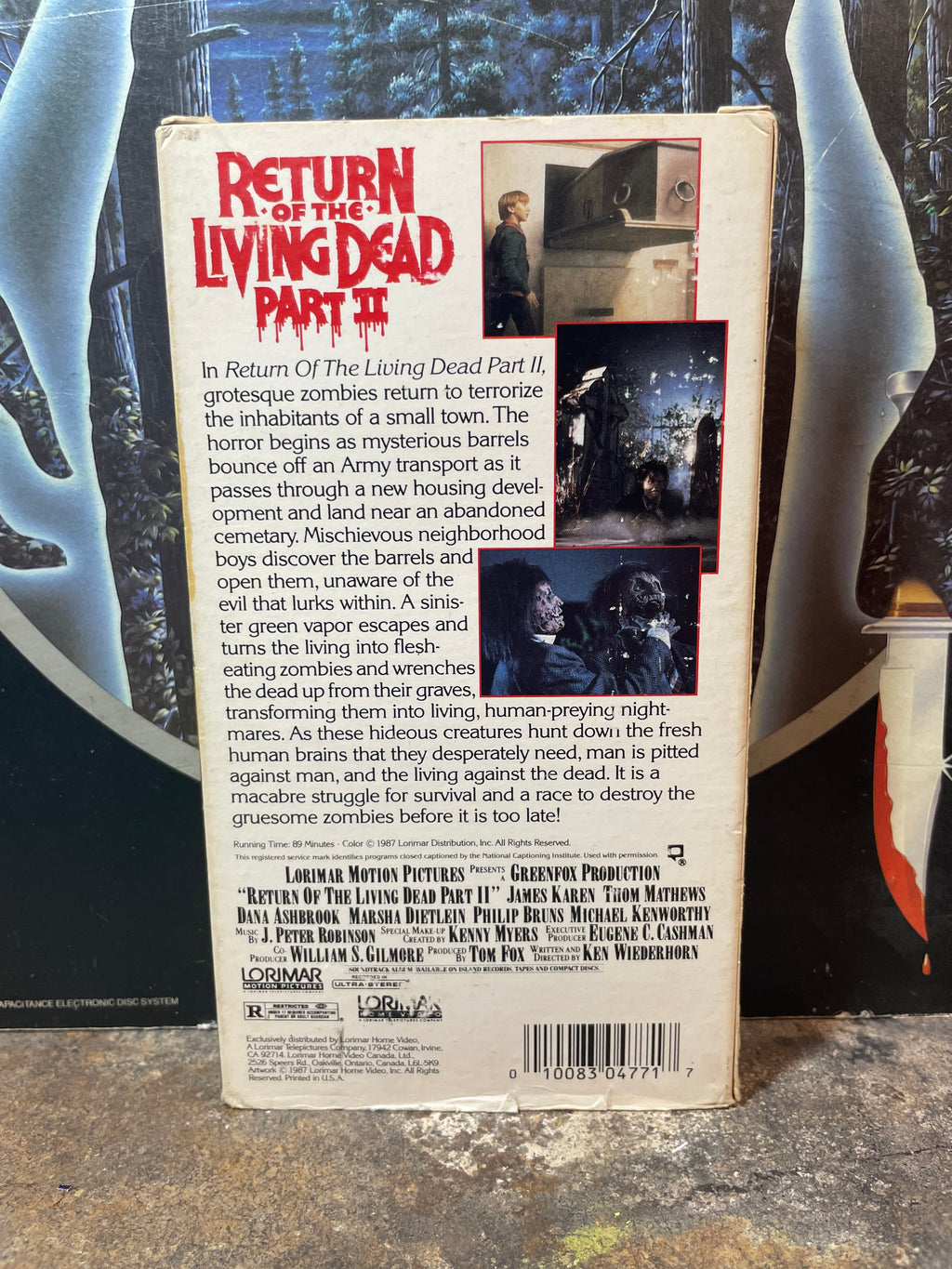 Return Of The Living Dead 2 Used VHS