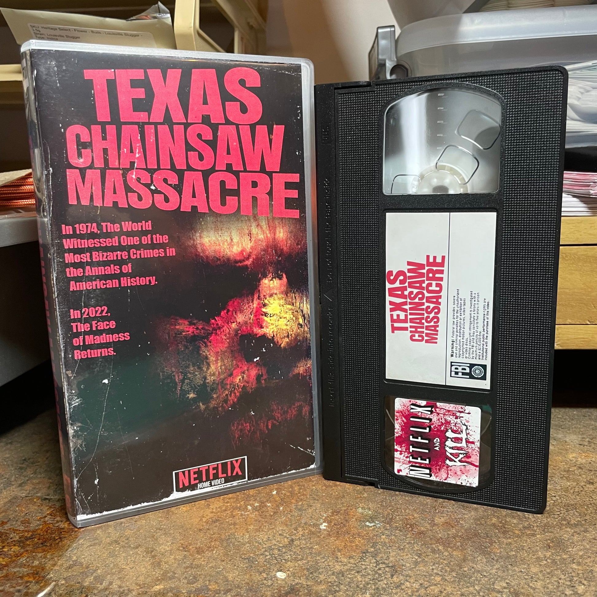 Texas Chainsaw Massacre 2022 VHS Artifact