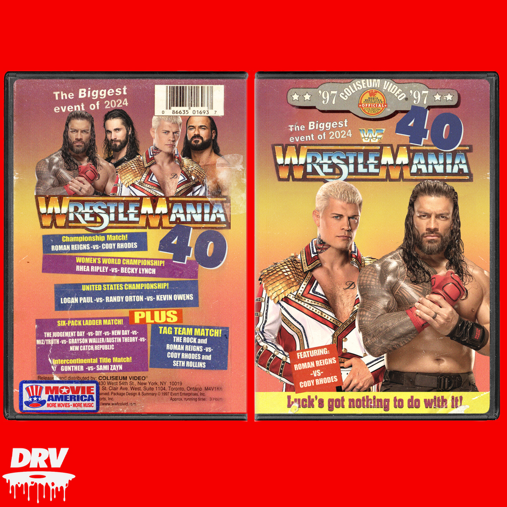 Wrestlemania 40 Two Disc DVD Set