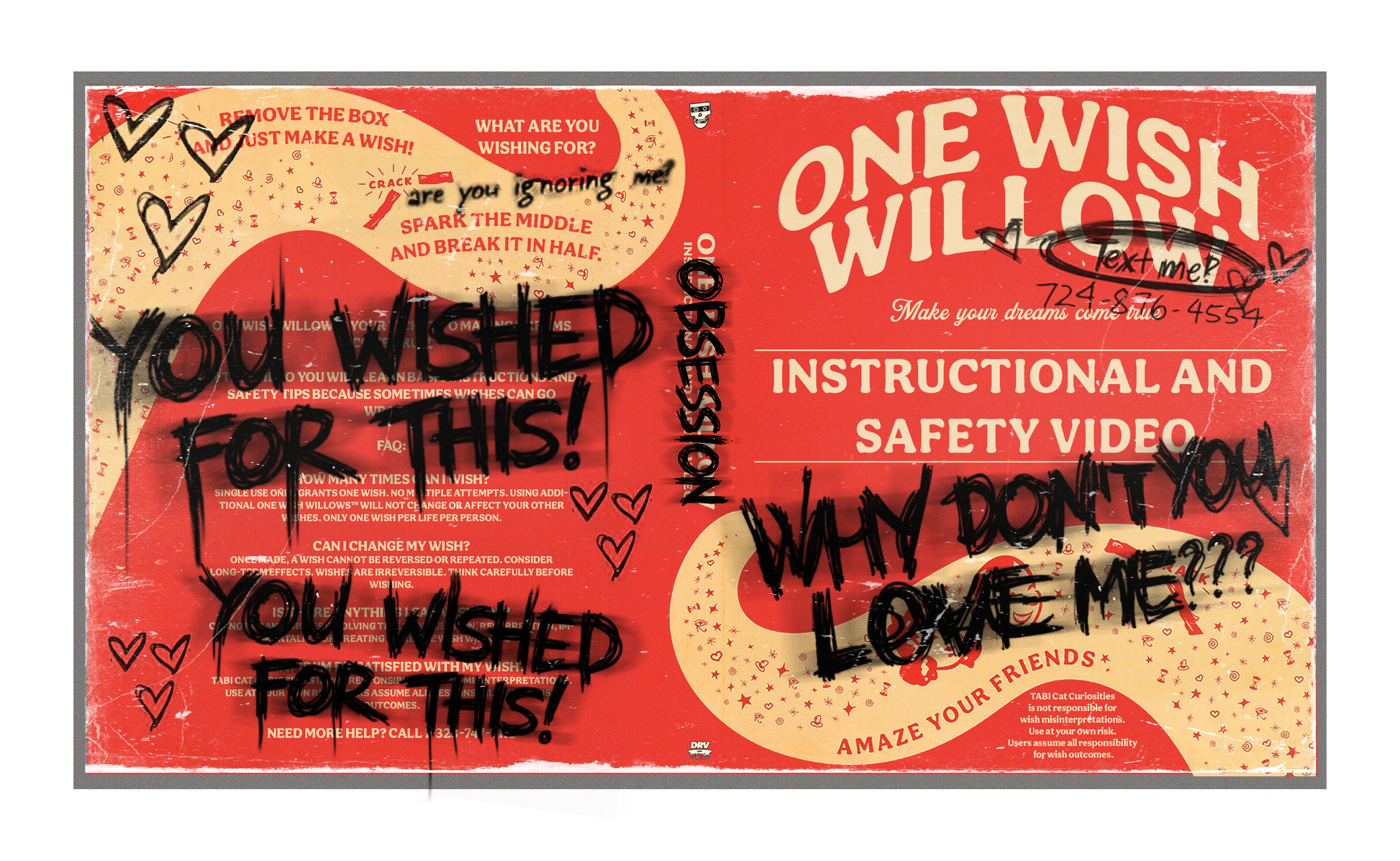 Obsession Replacement Blu Ray Case & Artwork