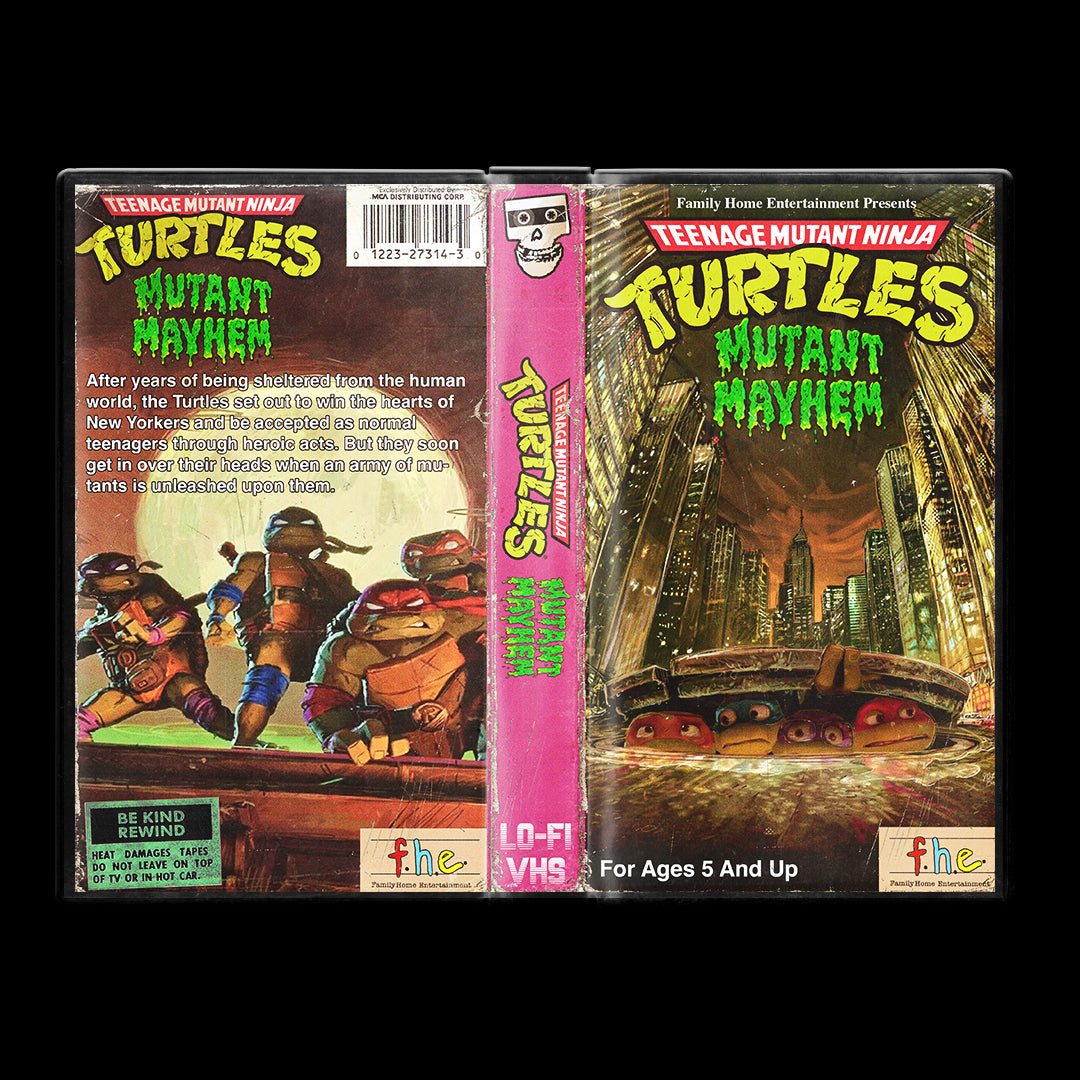 Teenage Mutant Ninja Turtles Mutant Mayhem VHS Artifact