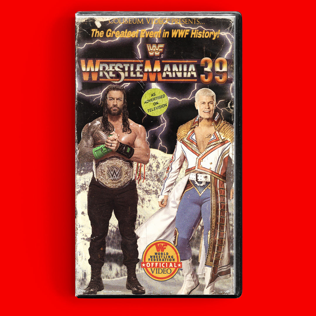 Wrestlemania 39 VHS Artifact