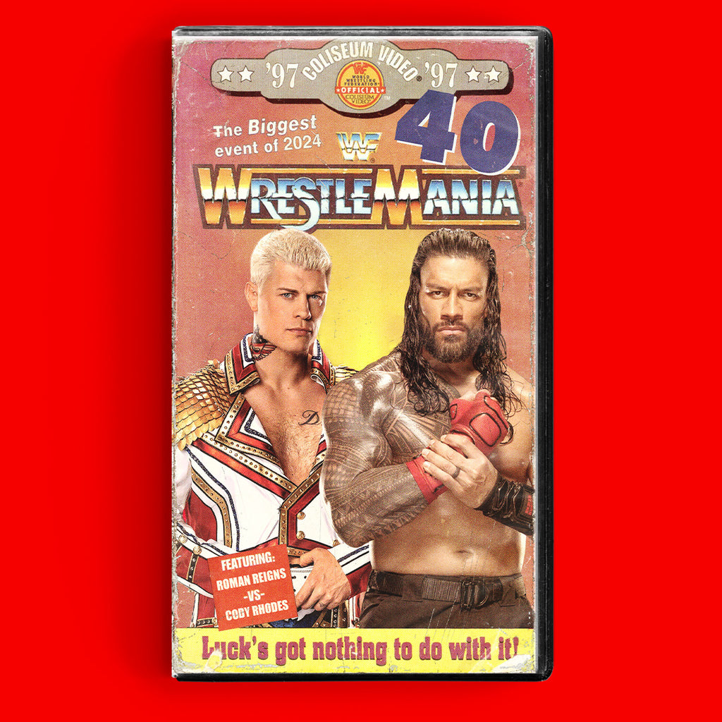 Wrestlemania 40 Night One VHS Artifact (Copy)